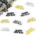 Happy New Year Table Confetti, Black, Gold & Silver