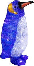 Lighted Acrylic Penguin Christmas Decoration, 12.5 Inch