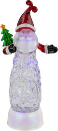 LED Lighted Acrylic Christmas Snow Globe, 12 Inch