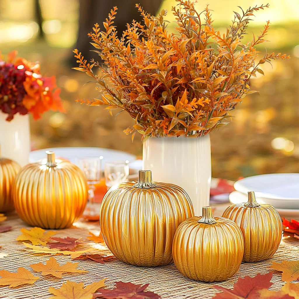 20 Bundles Artificial Fall Flowers for Outdoors Fall Decorations