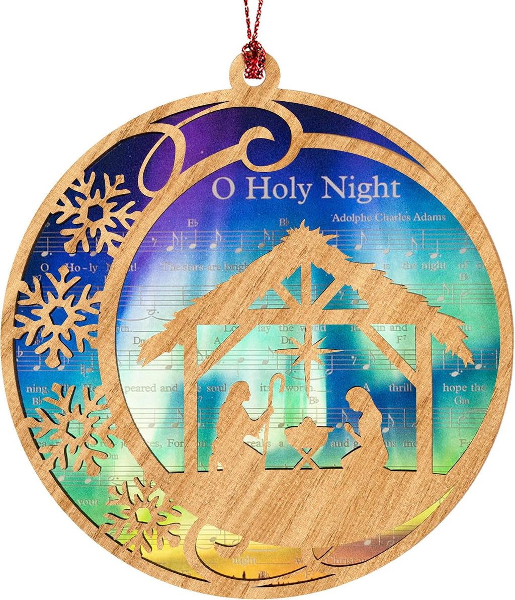 Holy Night Nativity Christmas Ornament