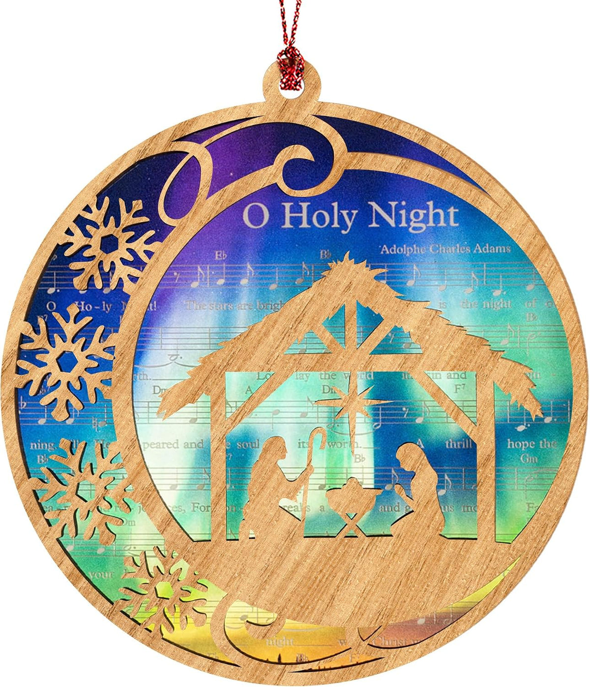 Holy Night Nativity Christmas Ornament