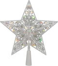 Color-Changing LED Jeweled Star Tree Topper, 9.5 Inch
