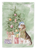 Beagle Christmas Garden Flag