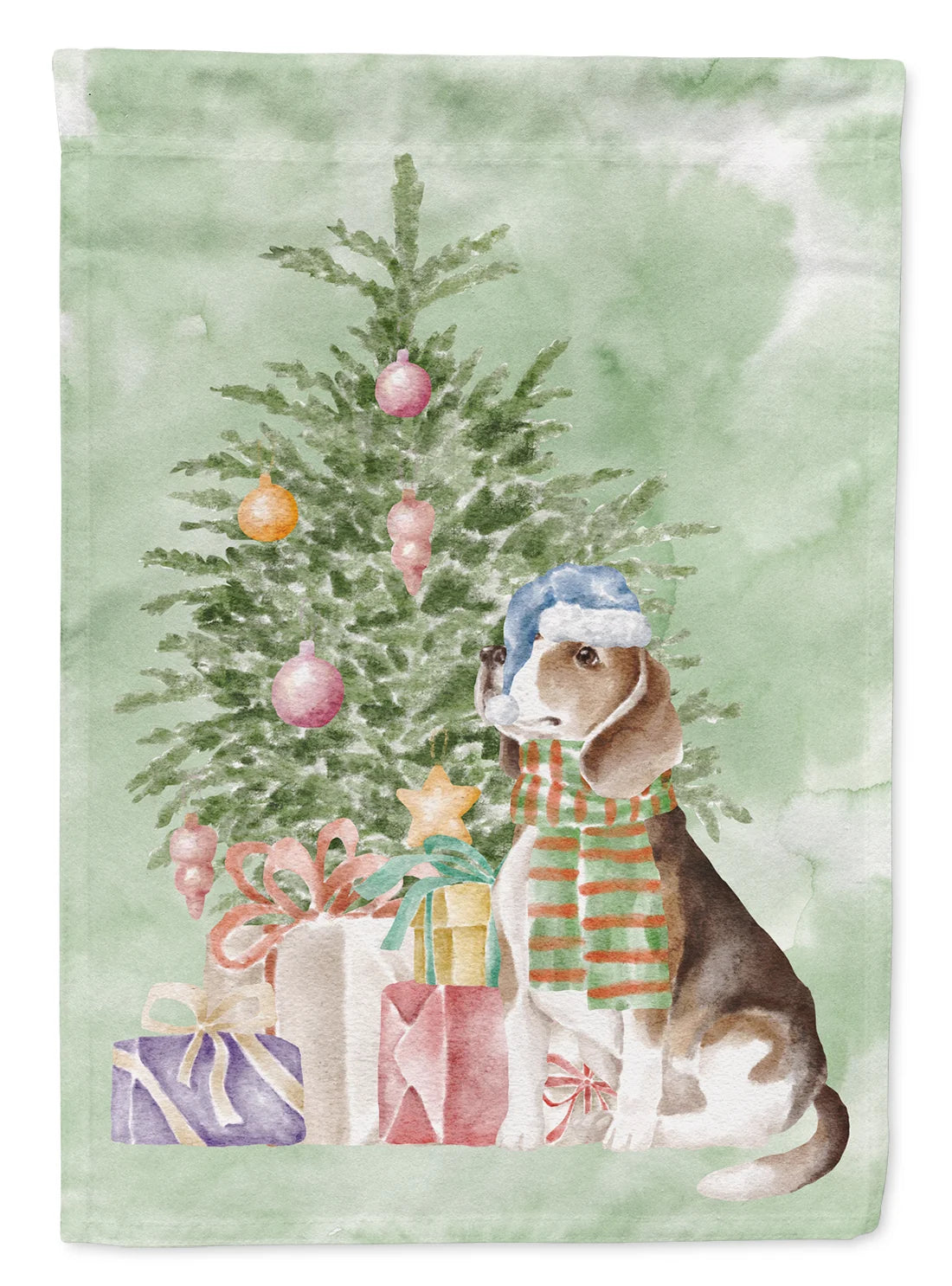 Beagle Christmas Garden Flag
