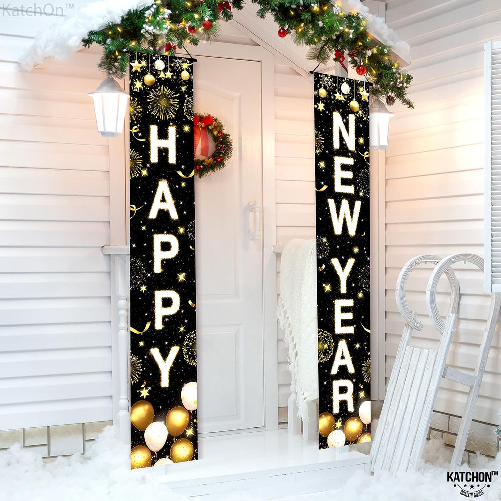 Happy New Year Banner 72X12 Inch