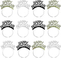 New Year's Eve Headbands & Party Hats, 12 Pieces