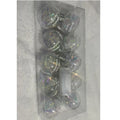 Letter Snowflake 10 LED Globe String Lights, 6.5FT Battery Operated Fairy Lights, Warm White 3000K Christmas Decor Lights