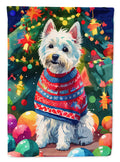 Westie Christmas House Flag, 28 x 40 Inch