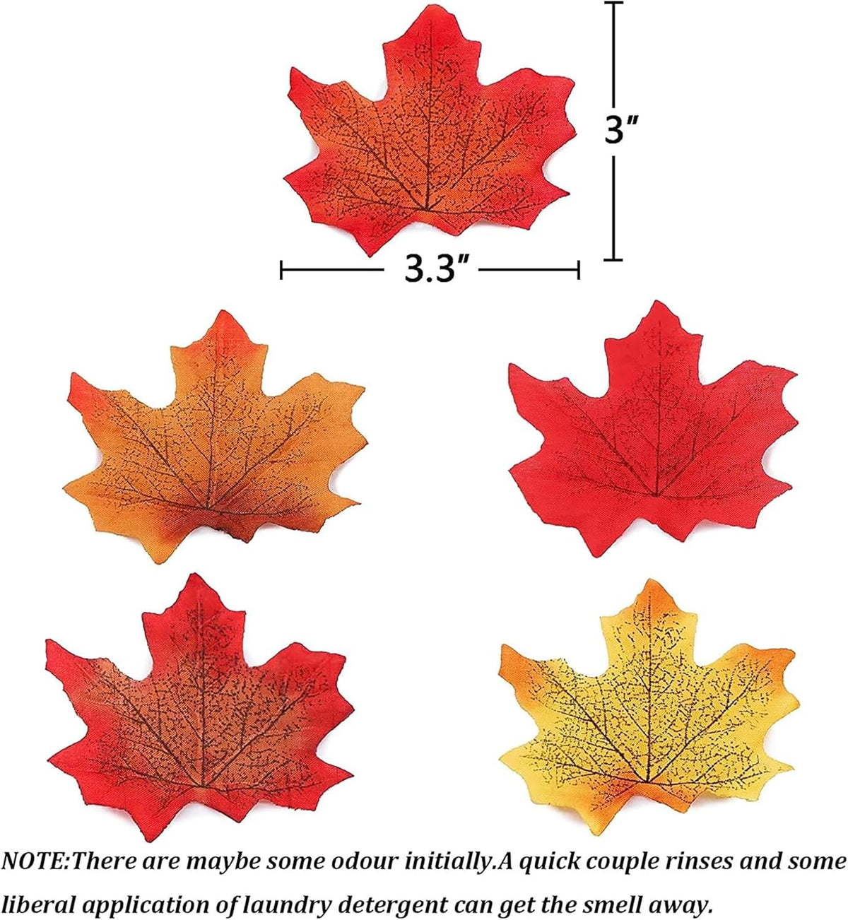 1100PCS Maple Leaves Fall Artificial Bulk Autumn Decor
