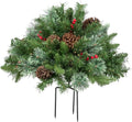 Pre-Lit Frosted Pinecone & Berry Urn Filler, 20 Inch