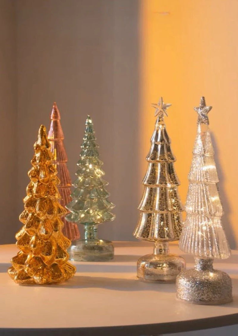 Sparkling Christmas Tree Led Light, Elegant Table Setting & Tablescape Decor Centerpiece