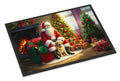 Labrador Retriever and Santa Claus Christmas Doormat, 18 x 27 Inch