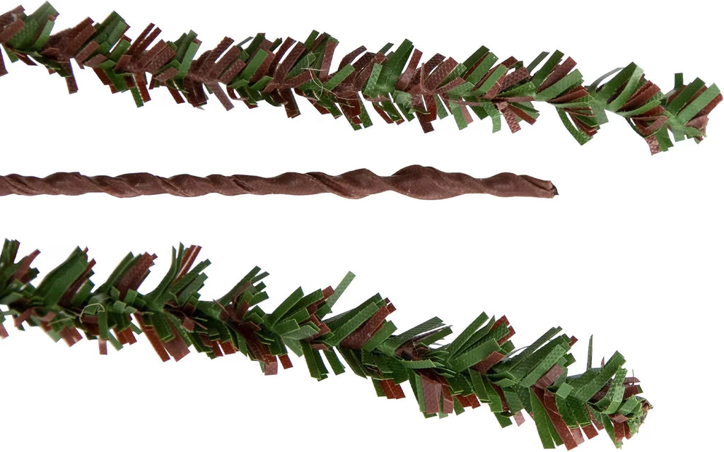 2' Green and Brown Artificial Christmas Tree with Burlap Base - Unlit