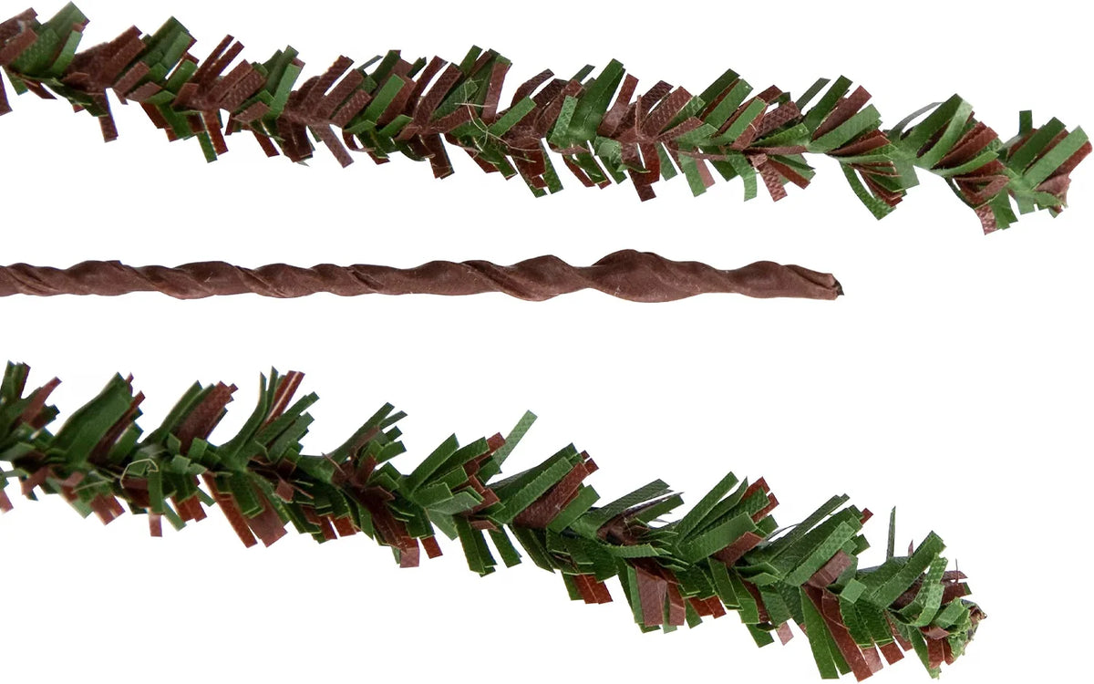 2' Green and Brown Artificial Christmas Tree with Burlap Base - Unlit