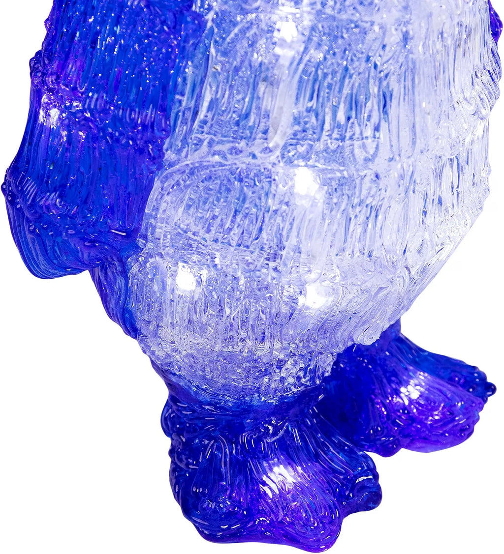 Lighted Commercial Grade Acrylic Penguin Christmas Display Decoration, 12.5", Blue