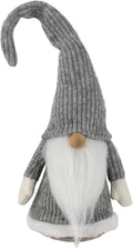 Gray & White Standing Christmas Gnome, 14 Inch