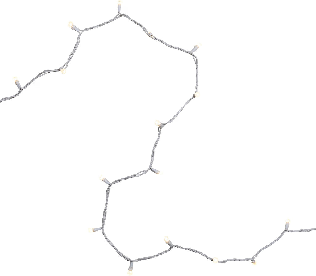 LED G12 Berry Faceted Christmas Lights - Warm White - 15.9' White Wire - 50Ct