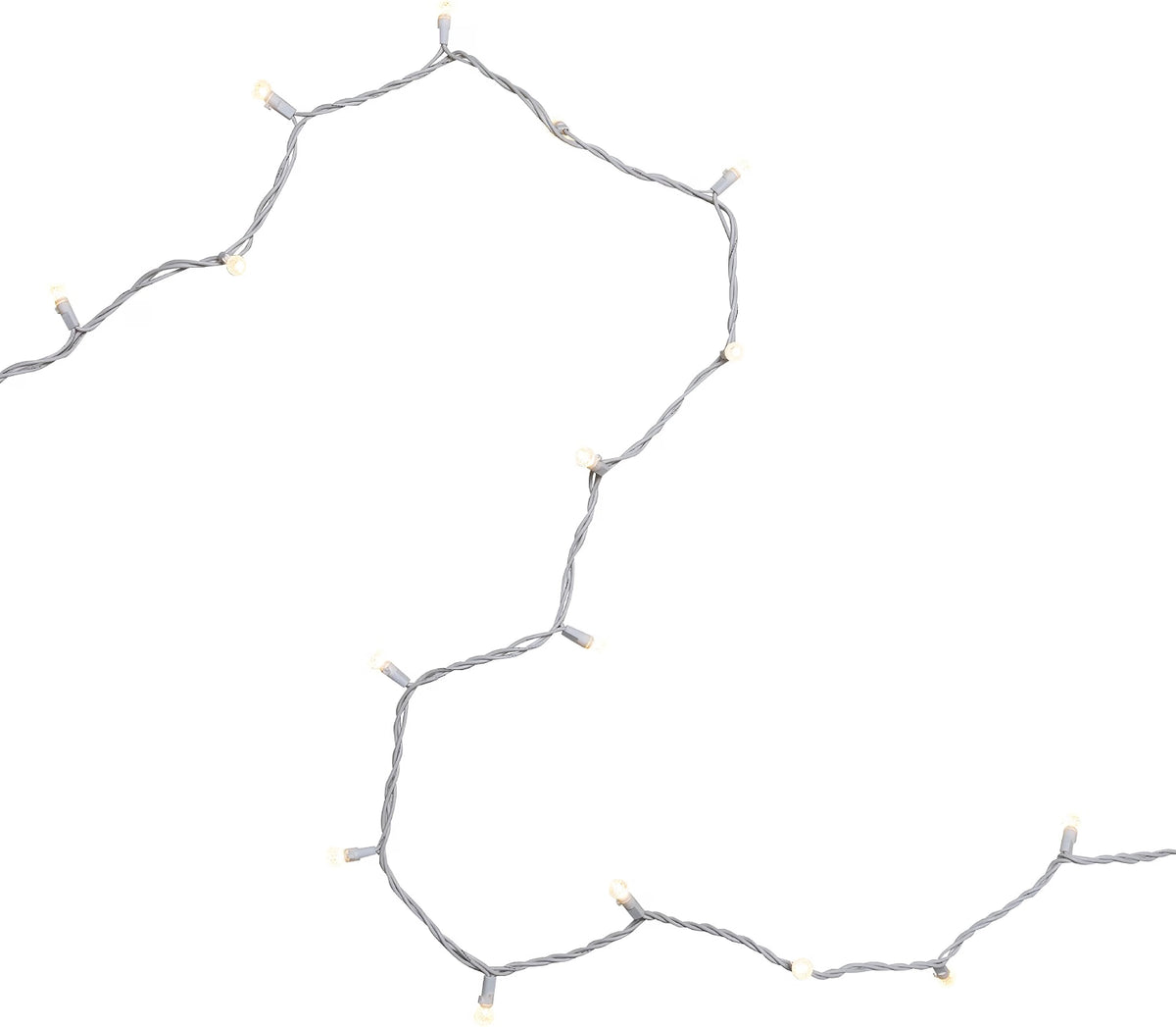 LED G12 Berry Faceted Christmas Lights - Warm White - 15.9' White Wire - 50Ct
