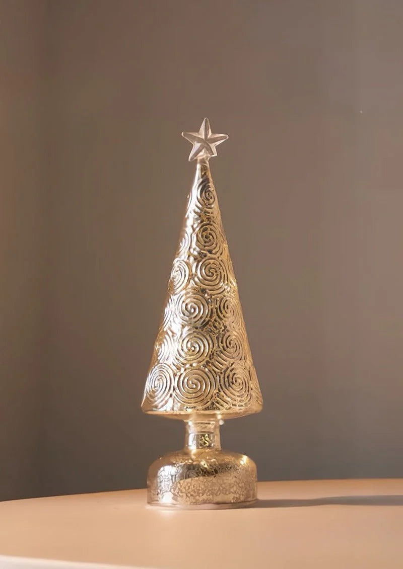 Sparkling Christmas Tree Led Light, Elegant Table Setting & Tablescape Decor Centerpiece