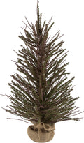 Rustic Twig Christmas Tree with Burlap Base, 2 ft, Unlit