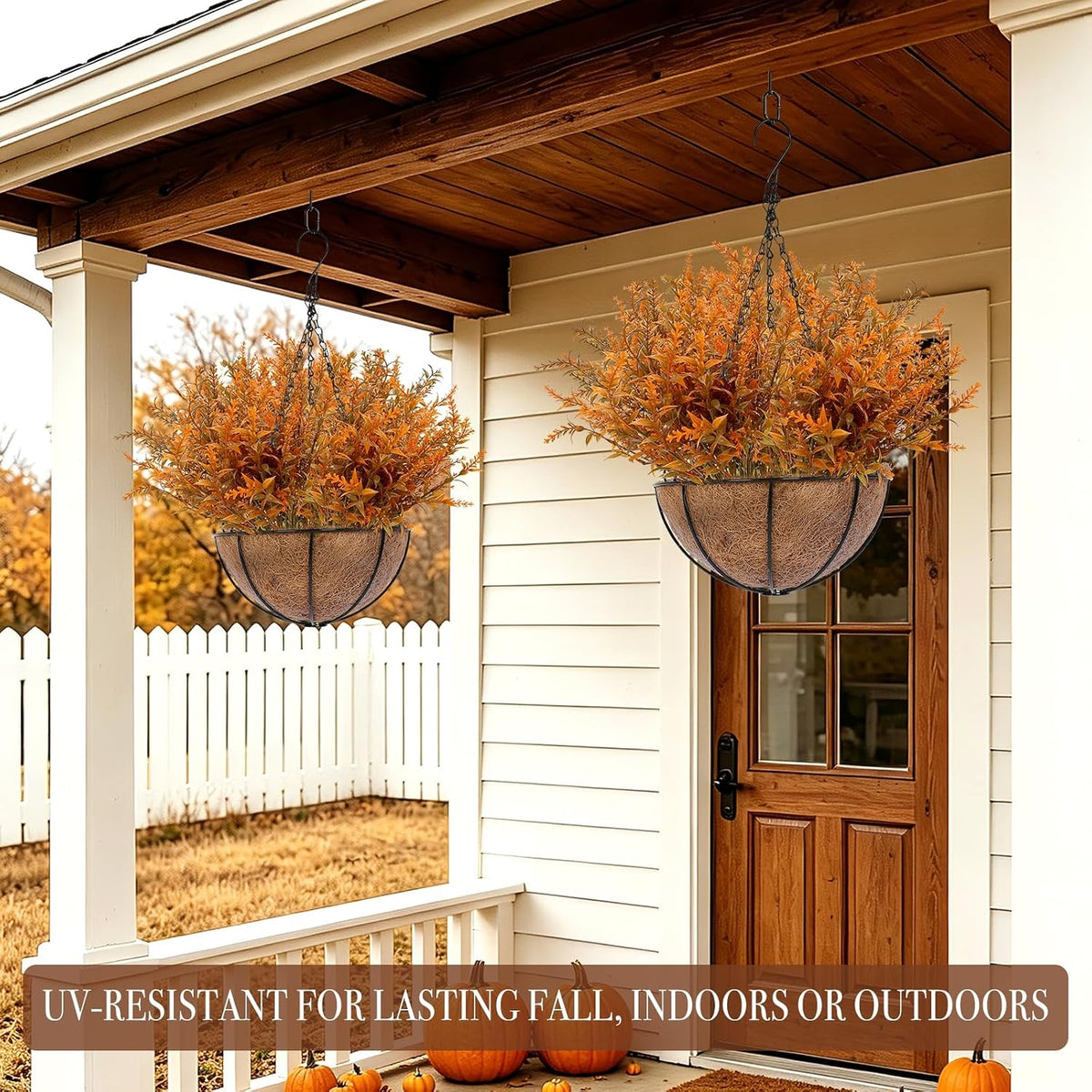 20 Bundles Artificial Fall Flowers for Outdoors Fall Decorations