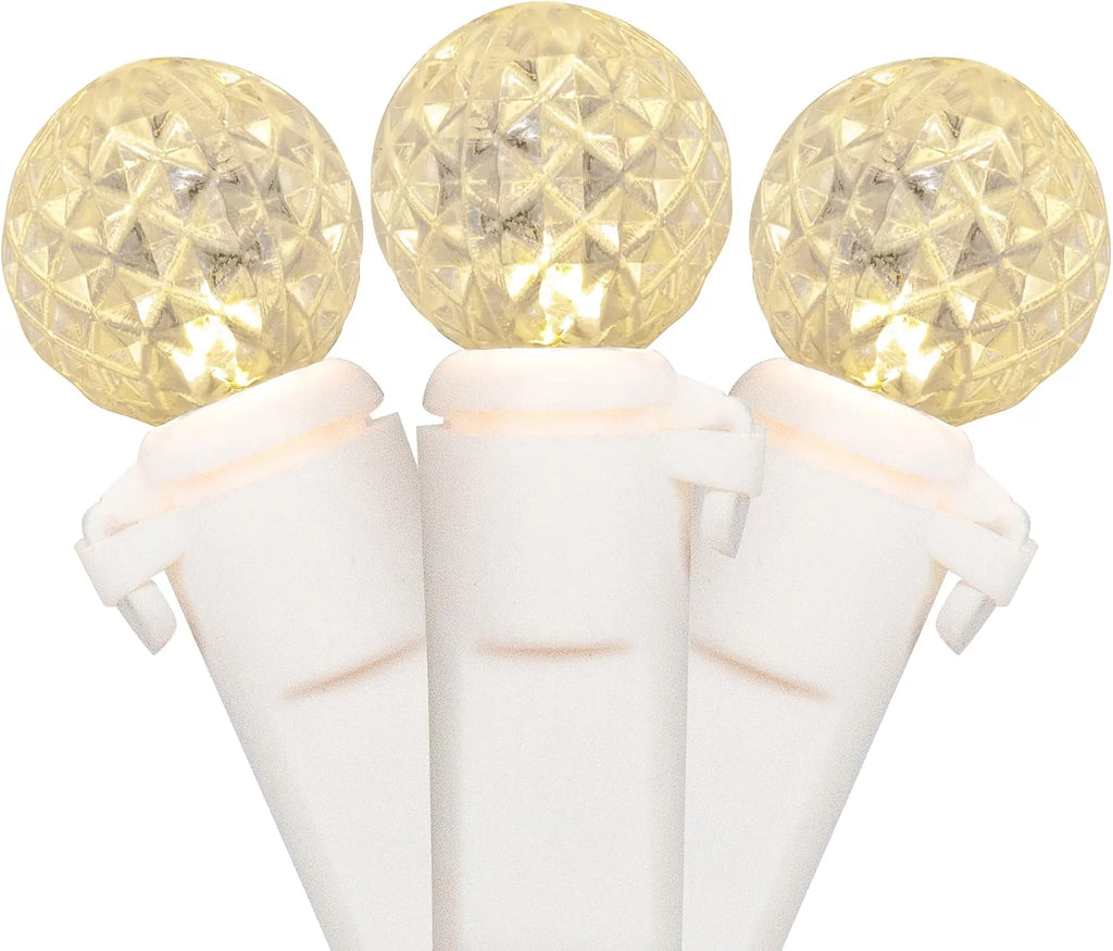 Warm White LED Berry Christmas Lights, 50 Count, 15.9 ft