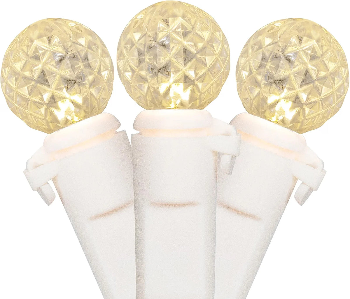 Warm White LED Berry Christmas Lights, 50 Count, 15.9 ft