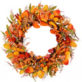 22" Fall Wreath for Front Door Pumpkin Artificial Wall Decor Autumn