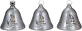 Lighted Musical Silver Christmas Bells, Set of 3